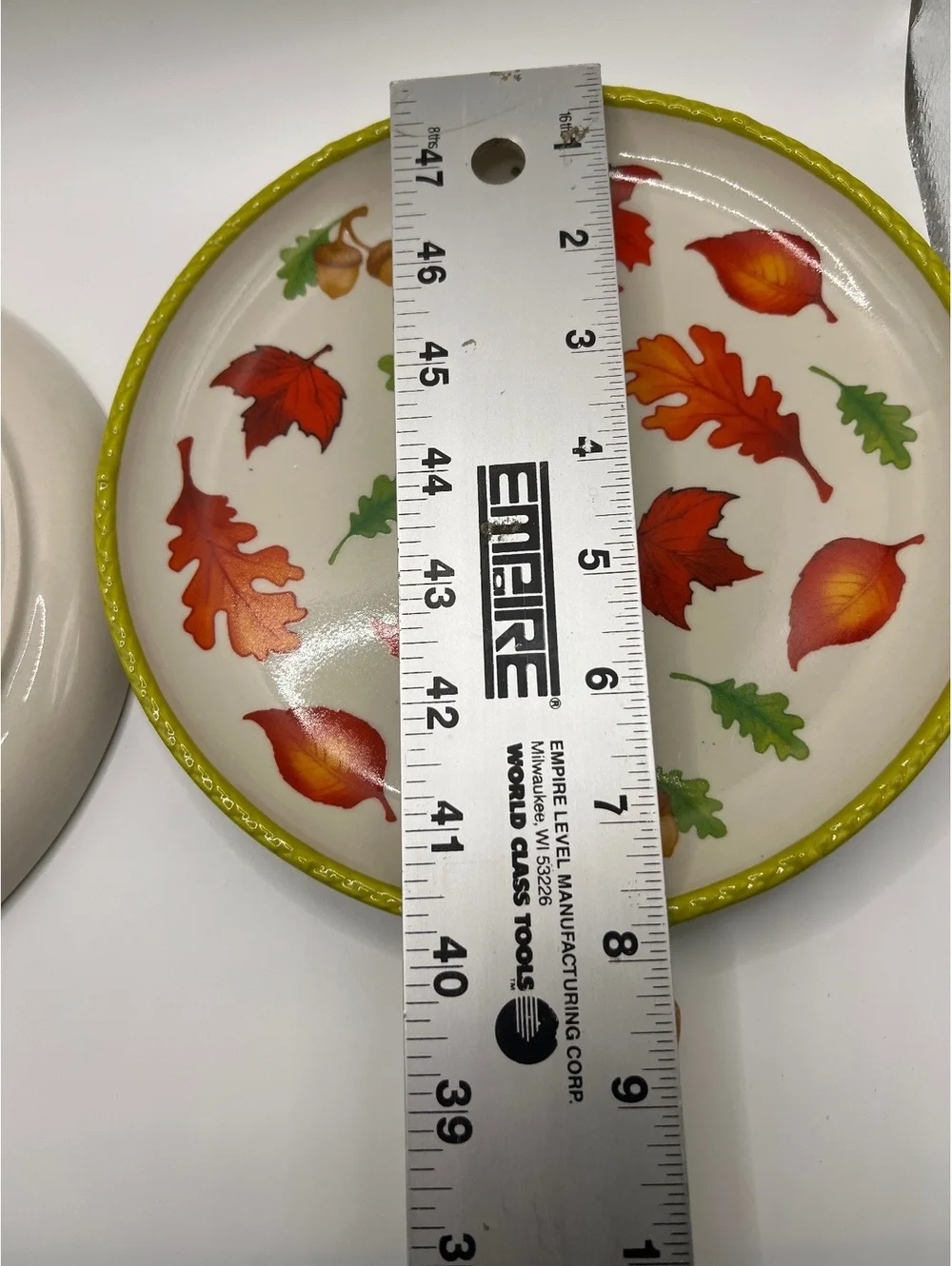 NEW Set of 2 Autumn Leaf Ceramic Baking pans with Wooden Handles